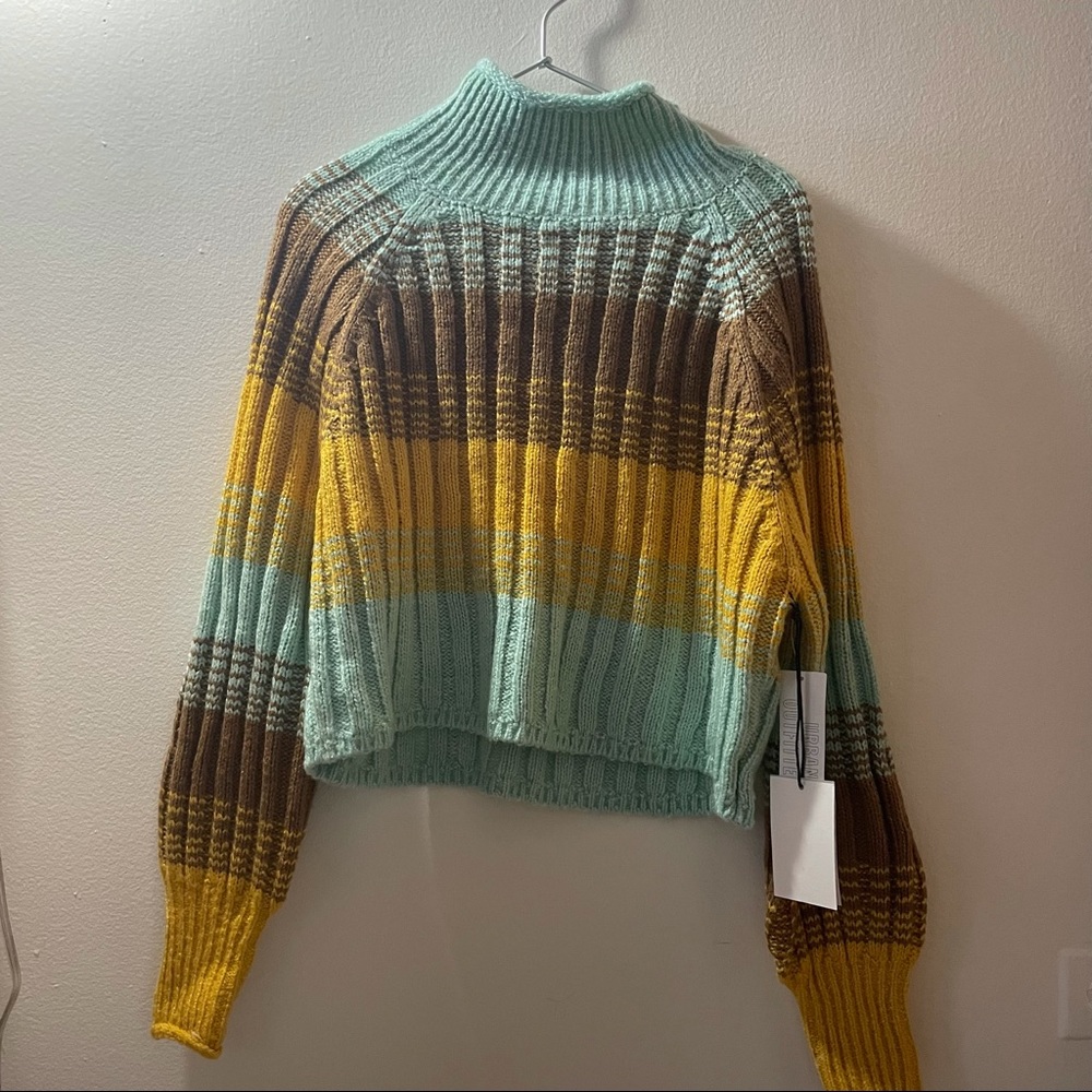 BDG Urban Outfitters turtle neck knit striped sweater